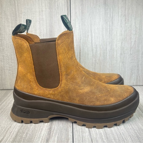 NEW Polo Country Ralph Lauren AR Lug Rustic Leather Chelsea Boots Mens Size 12 main image 6